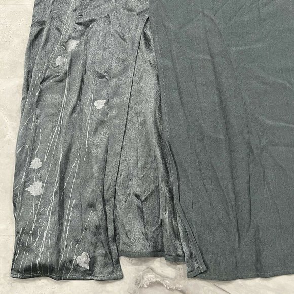 Kd Spring Womens Lagenlook Dress With Cardigan Art to Wear Green Size Large L - Picture 6 of 11